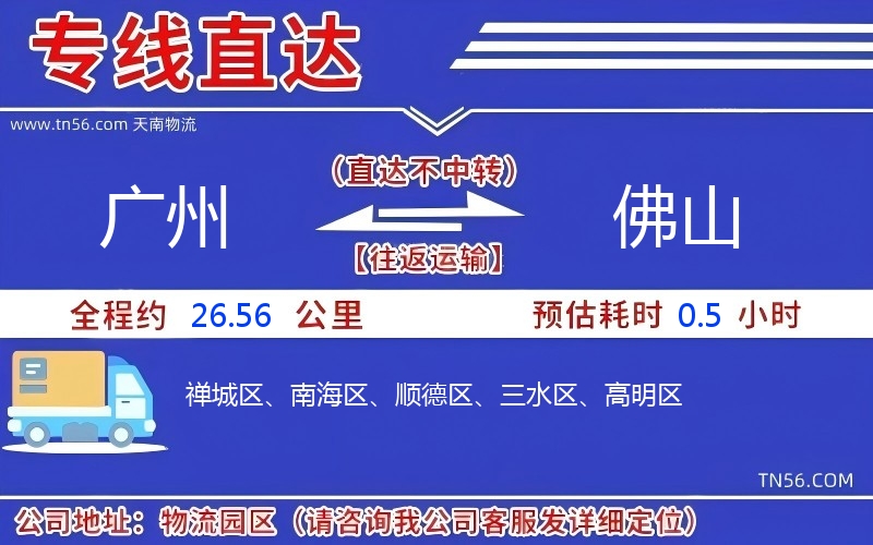 廣州到佛山物流公司