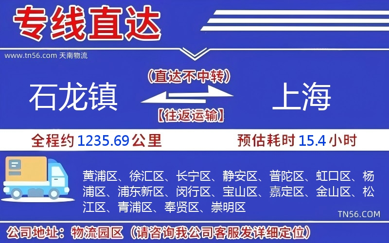 石龍鎮(zhèn)到上海物流公司 石龍鎮(zhèn)到上海物流公司