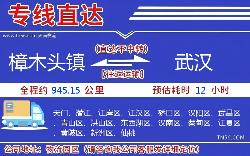 樟木頭鎮(zhèn)到武漢物流公司