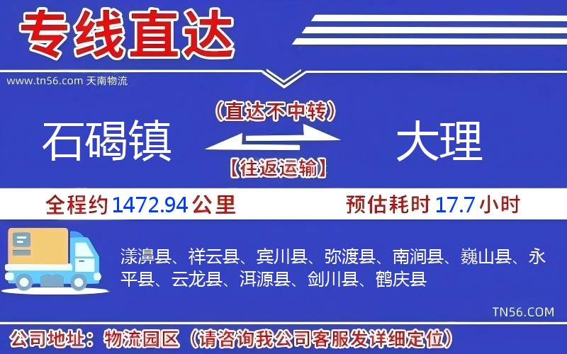 石碣鎮(zhèn)到大理物流公司